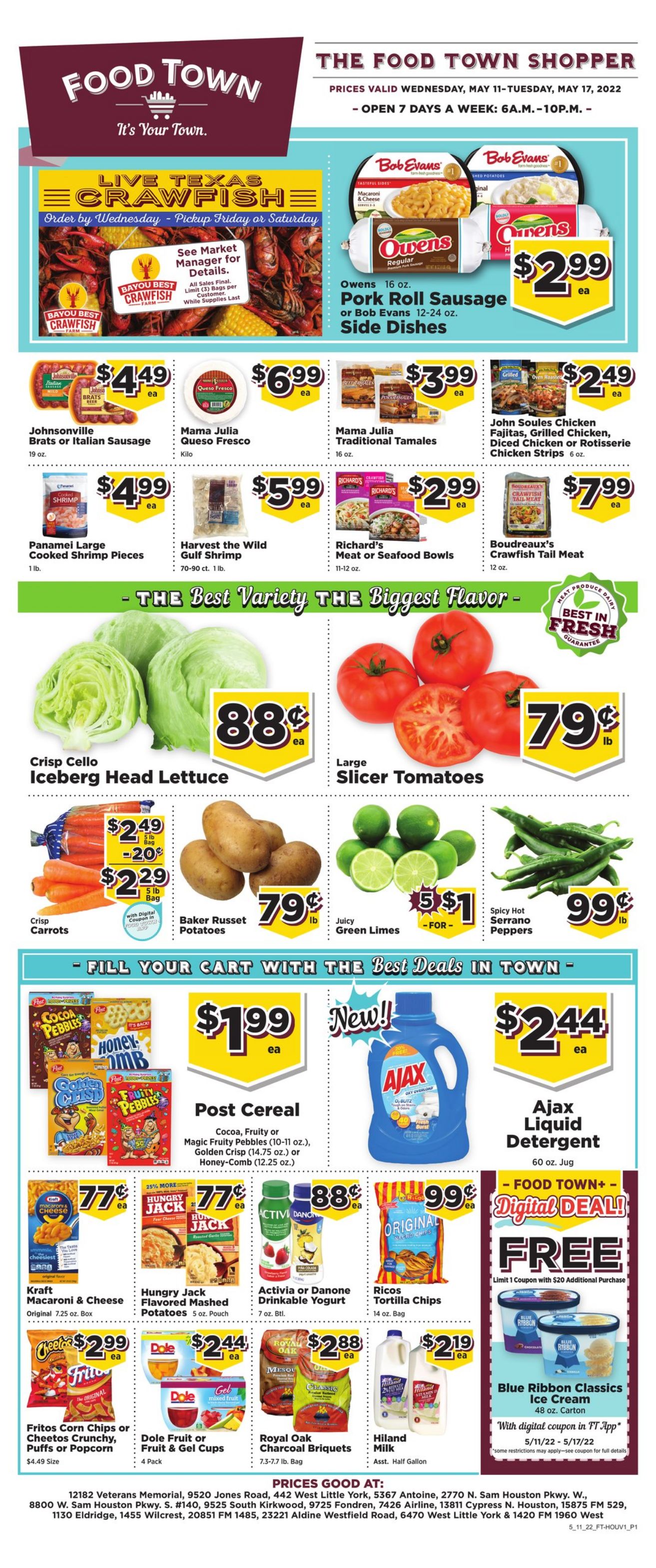 Weekly ad Your Food Town 05/11/2022 - 05/17/2022