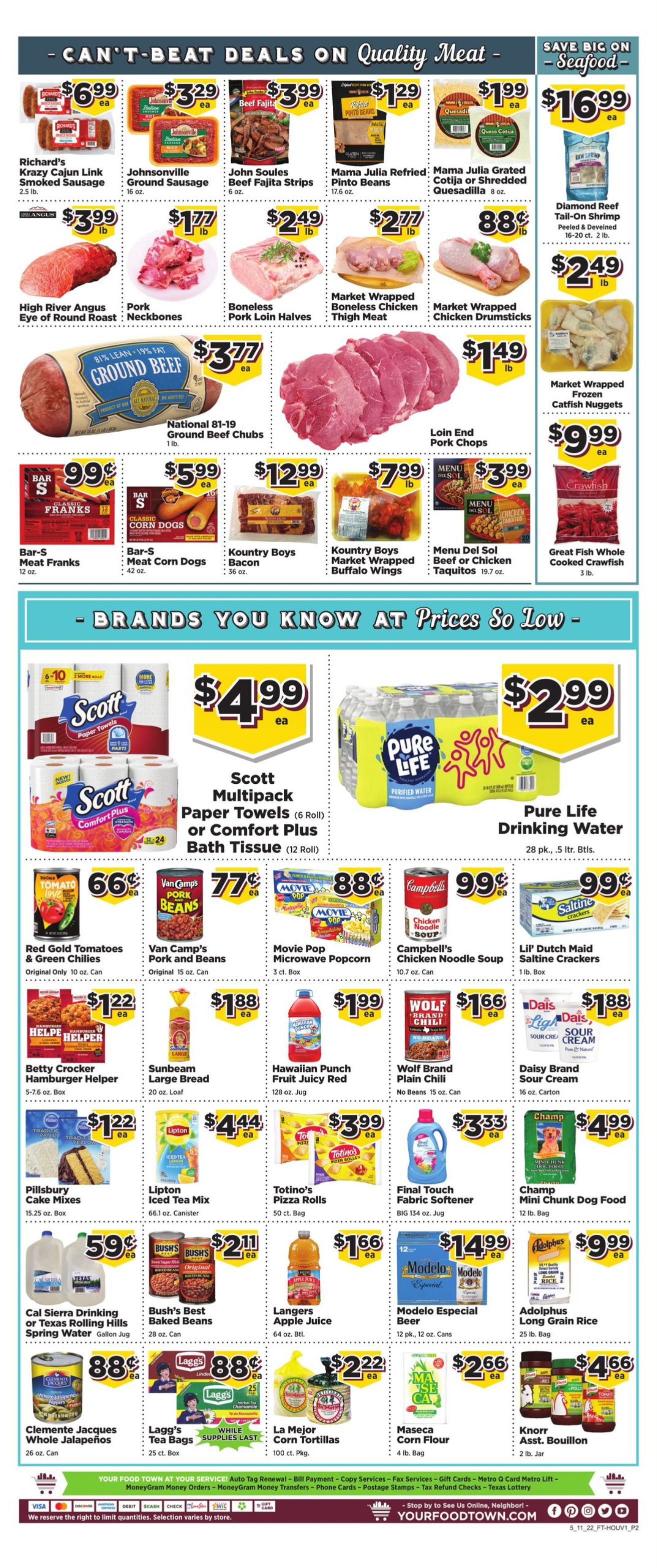 Weekly ad Your Food Town 05/11/2022 - 05/17/2022