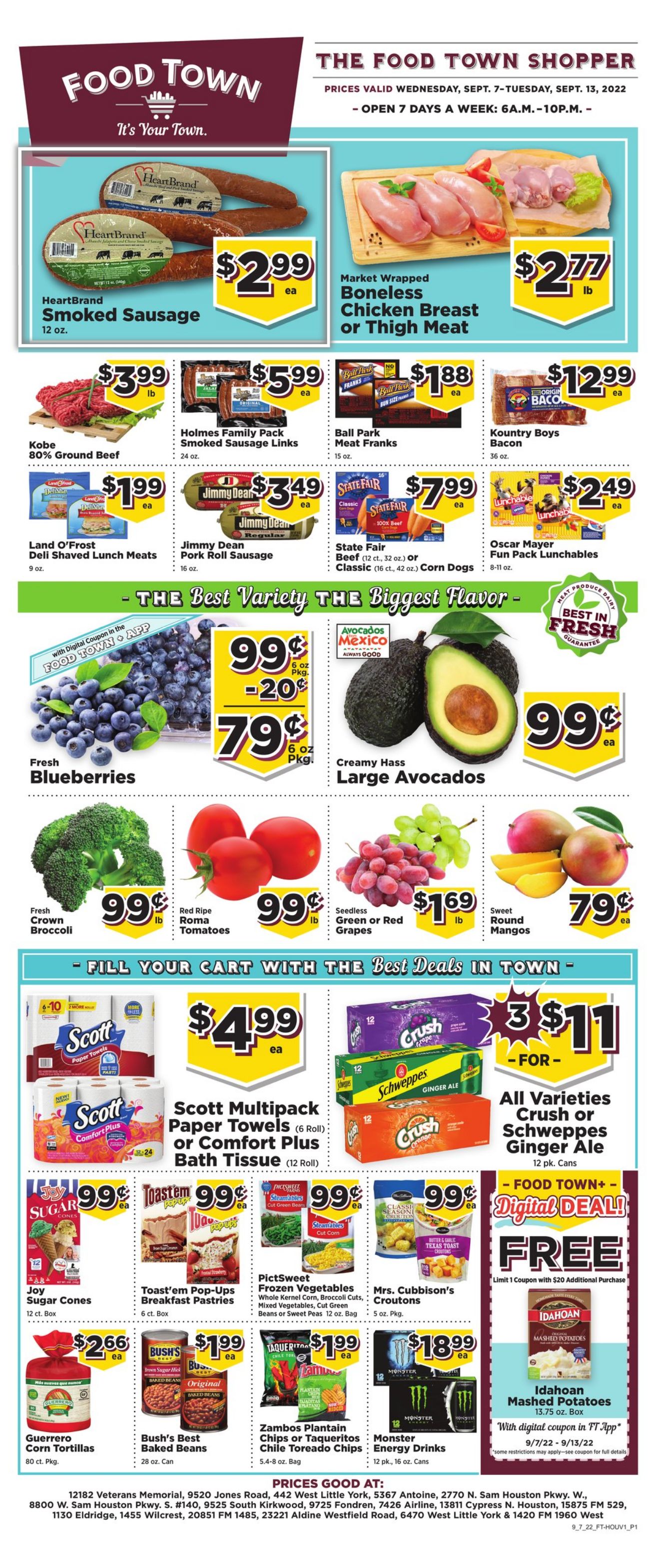 Weekly ad Your Food Town 09/07/2022 - 09/13/2022
