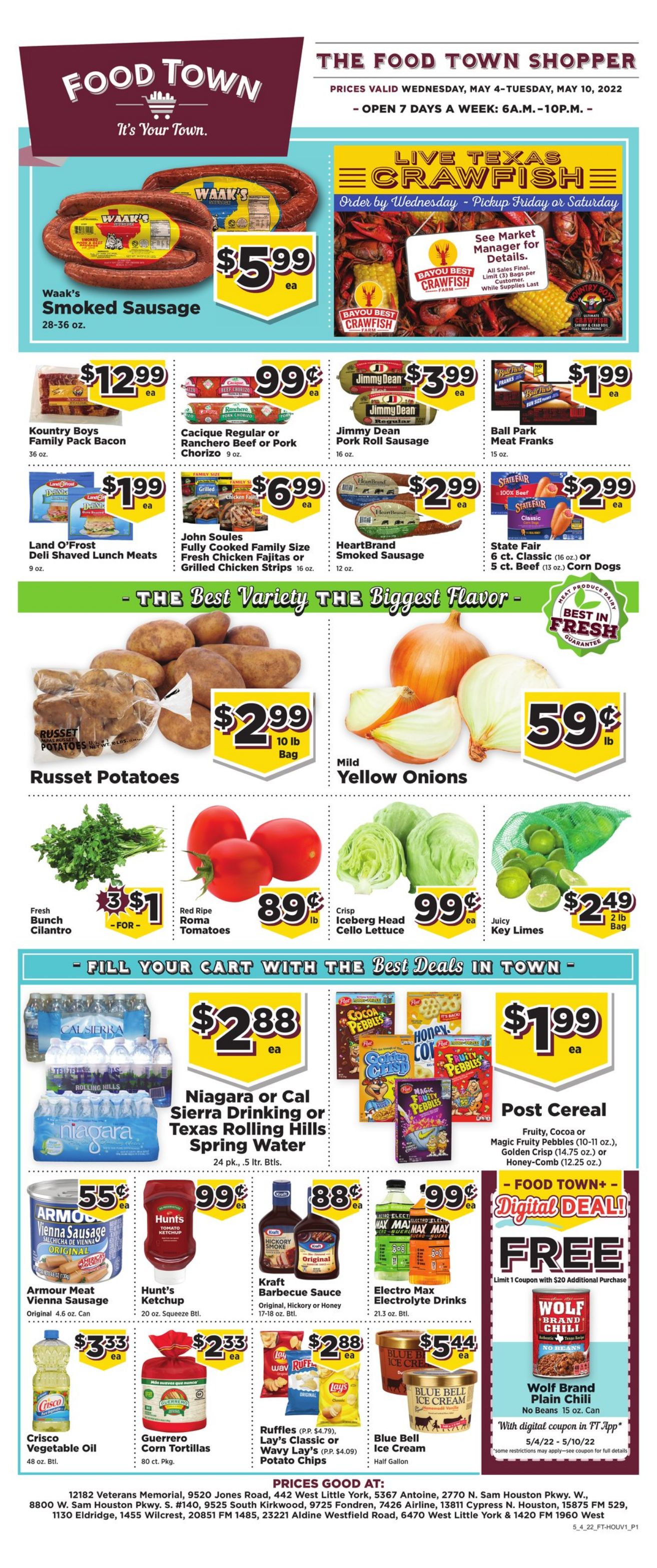 Weekly ad Your Food Town 05/04/2022 - 05/10/2022