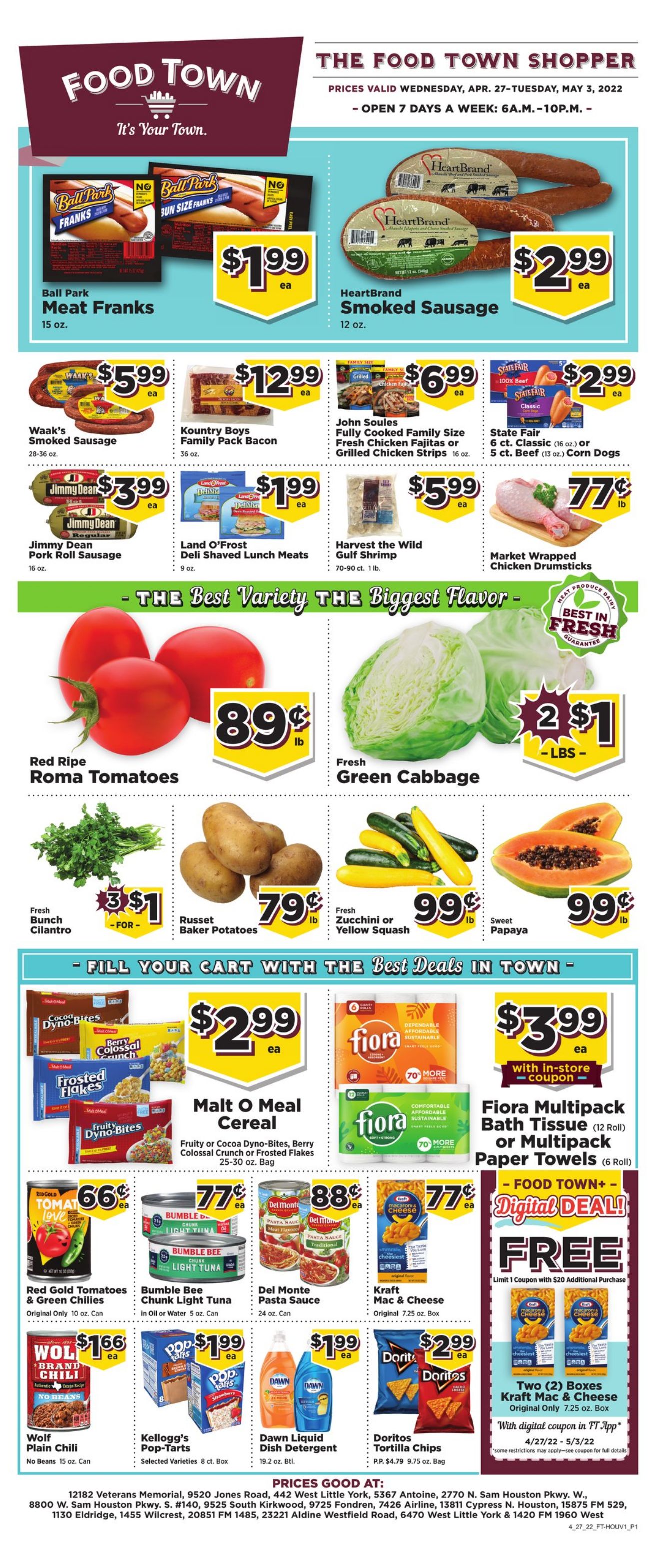 Weekly ad Your Food Town 04/27/2022 - 05/03/2022