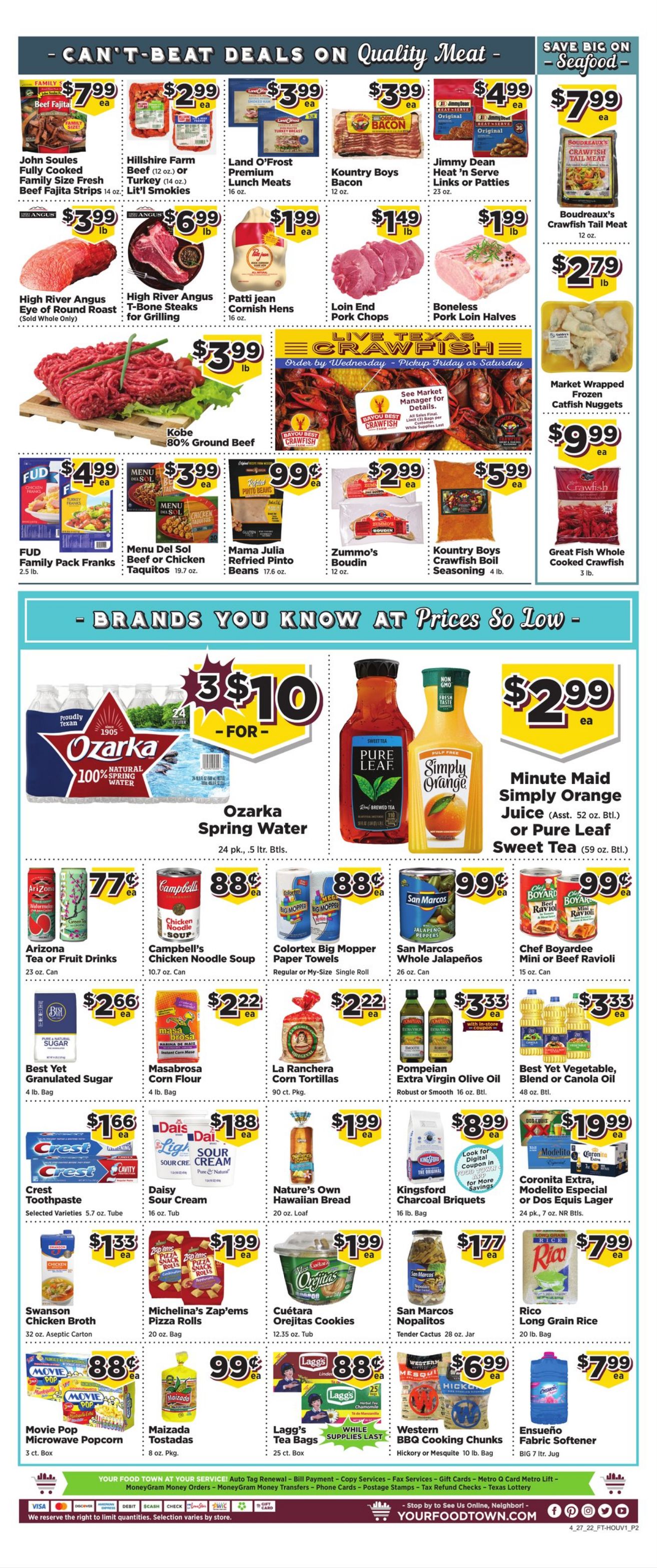 Weekly ad Your Food Town 04/27/2022 - 05/03/2022