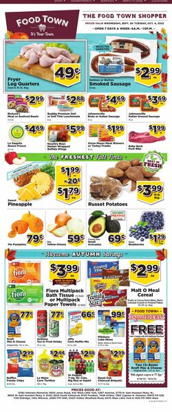 Weekly ad Your Food Town 09/28/2022-10/04/2022