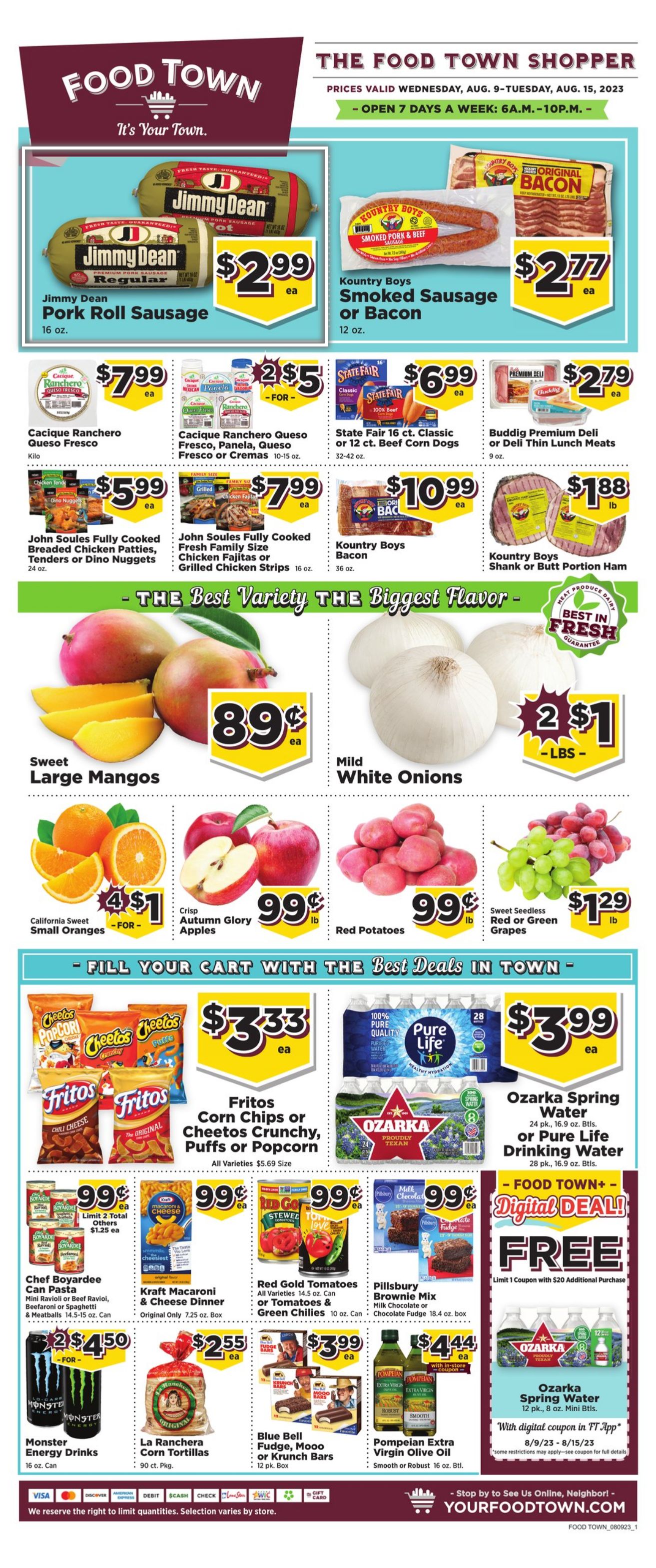 Weekly ad Your Food Town 08/09/2023 - 08/16/2023