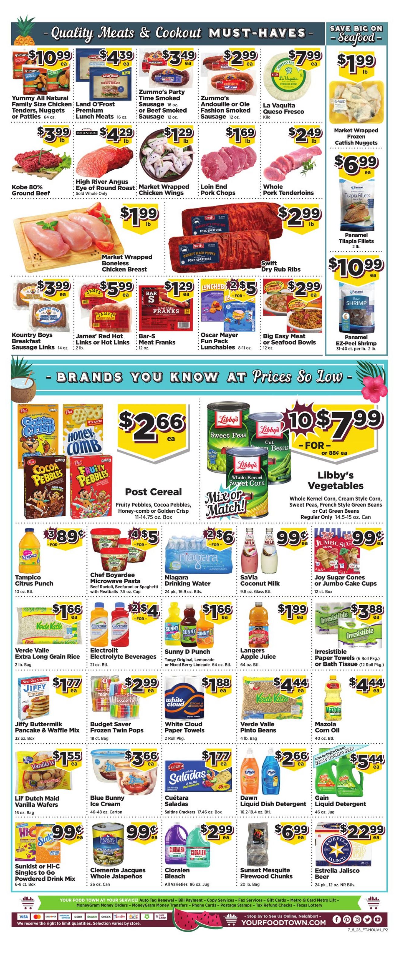 Weekly ad Your Food Town 07/05/2023 - 07/11/2023