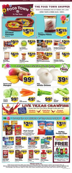 Weekly ad Your Food Town 03/29/2023 - 04/04/2023