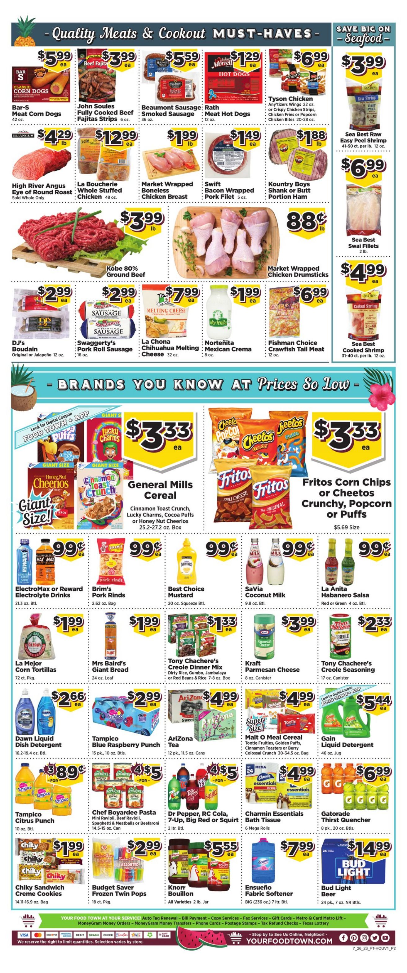 Weekly ad Your Food Town 07/26/2023 - 08/01/2023