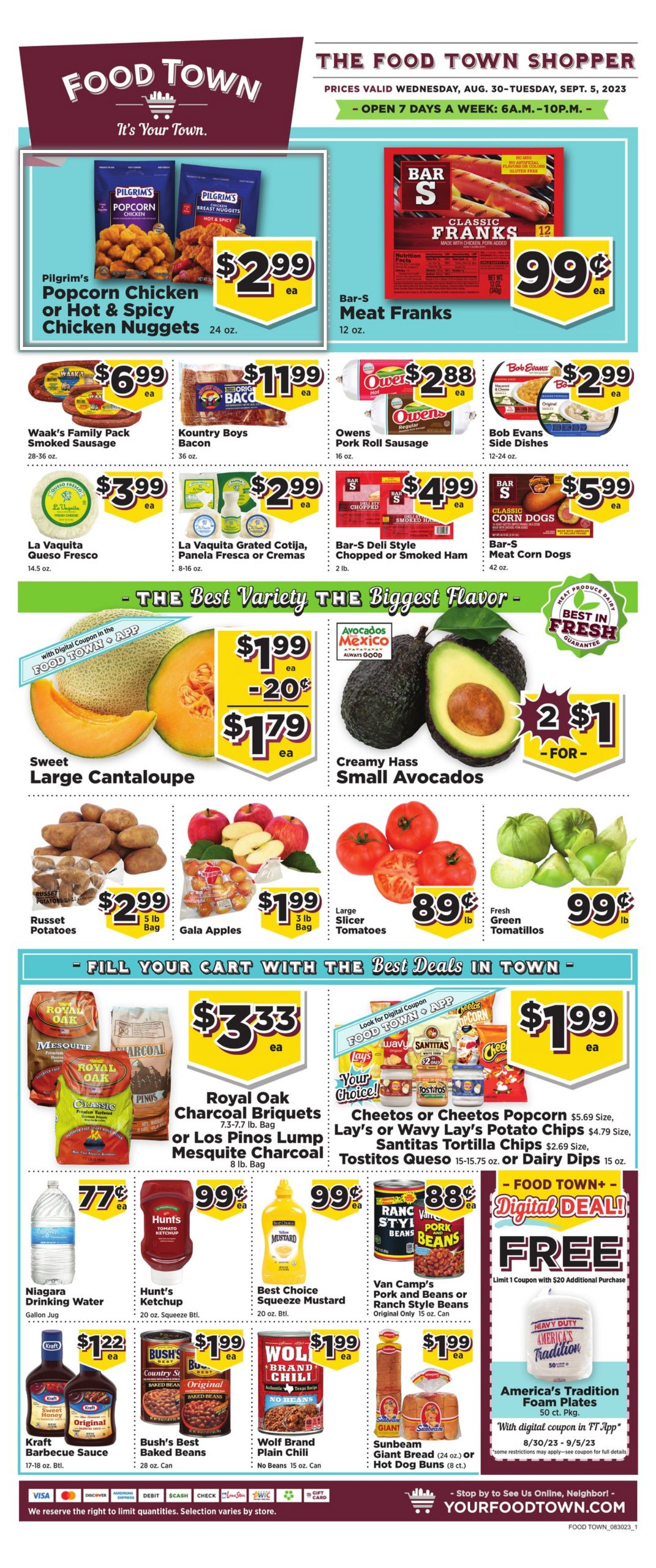 Weekly ad Your Food Town 08/30/2023 - 09/06/2023