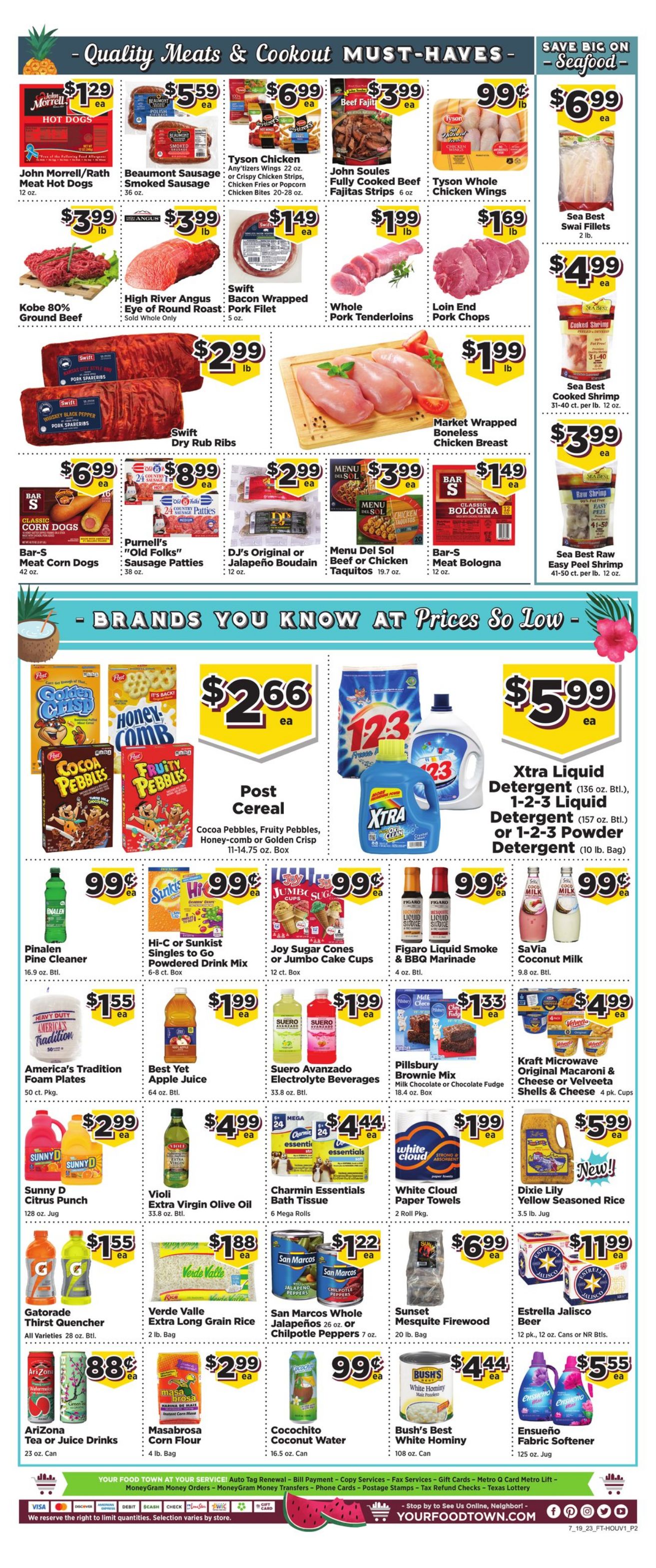 Weekly ad Your Food Town 07/19/2023 - 07/26/2023